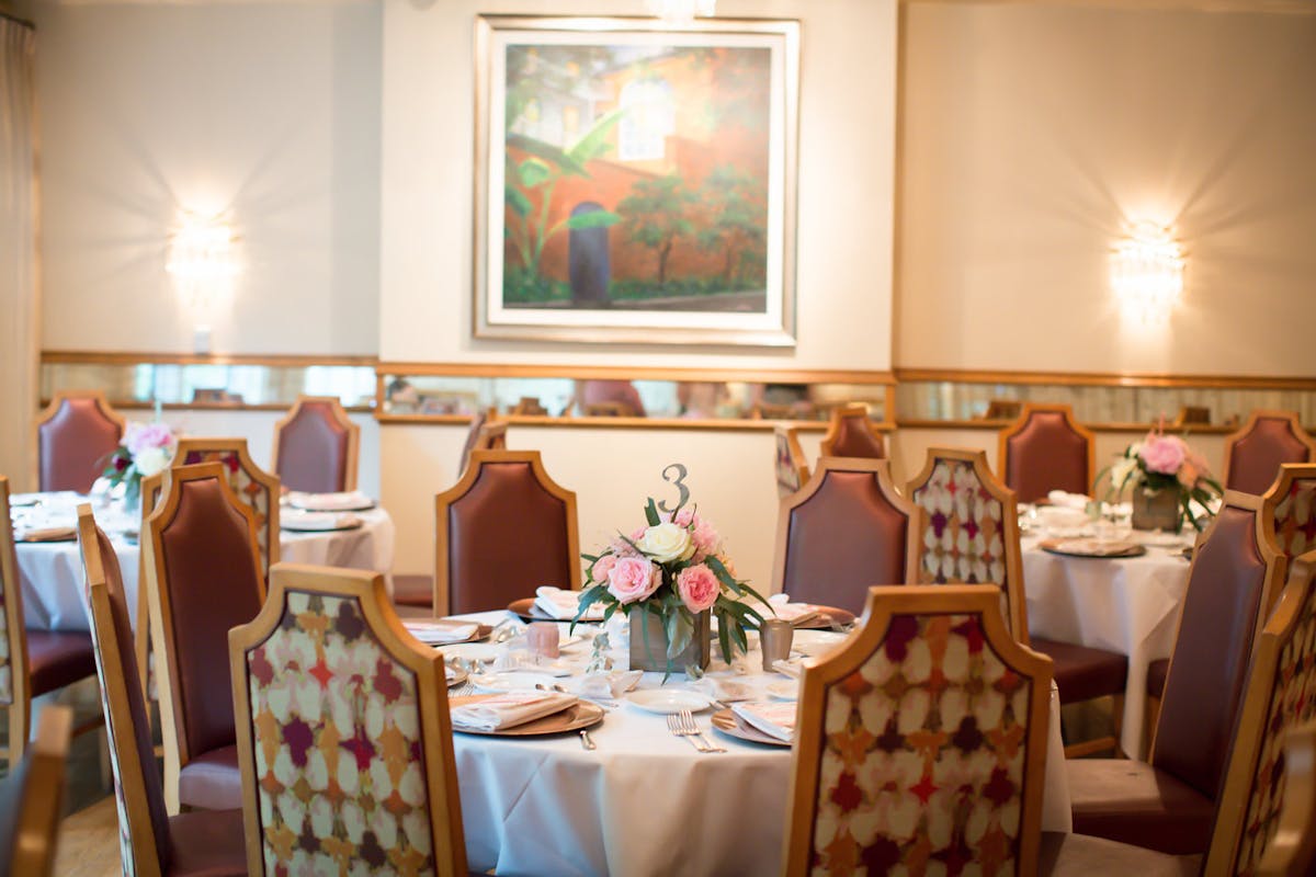 a dining room table