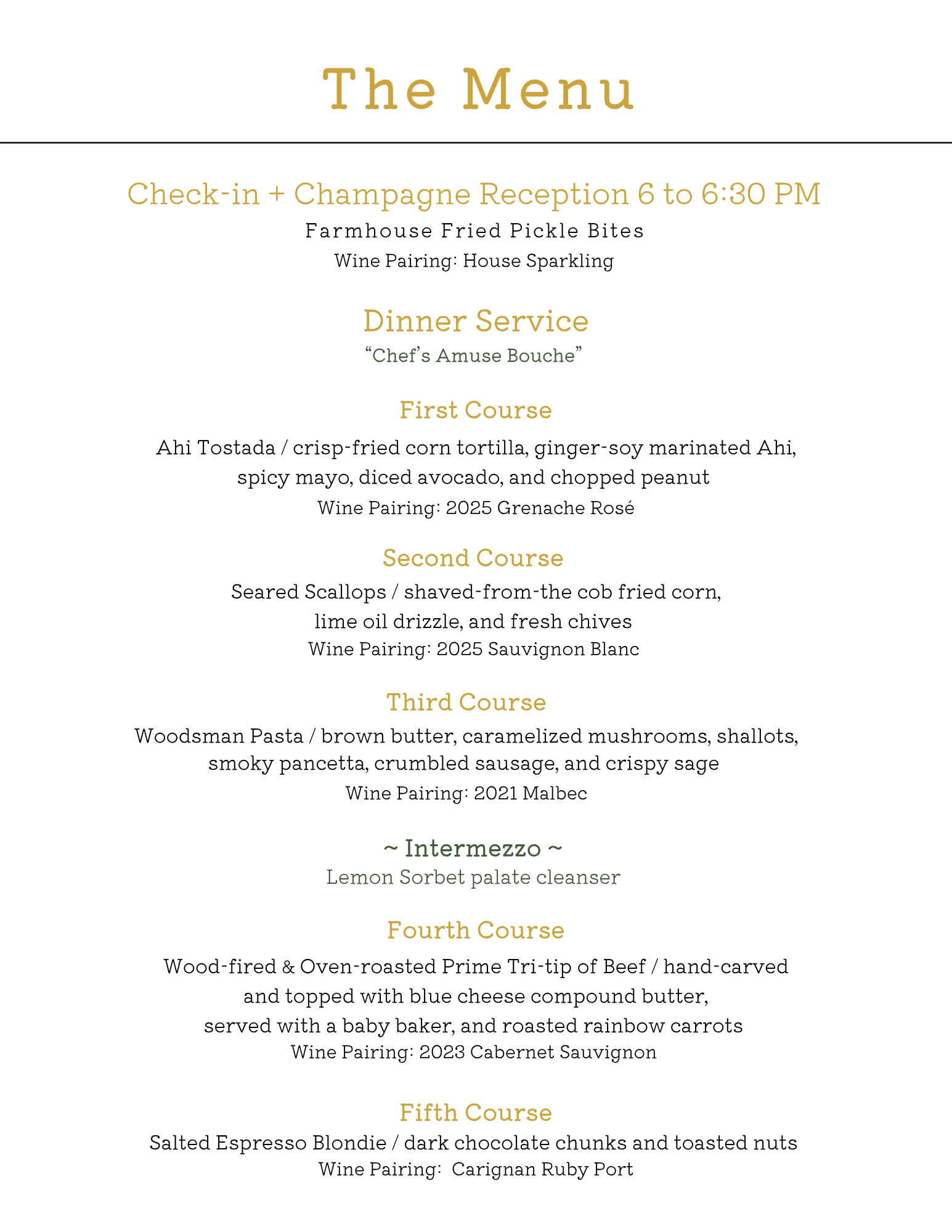 a menu of a restaurant