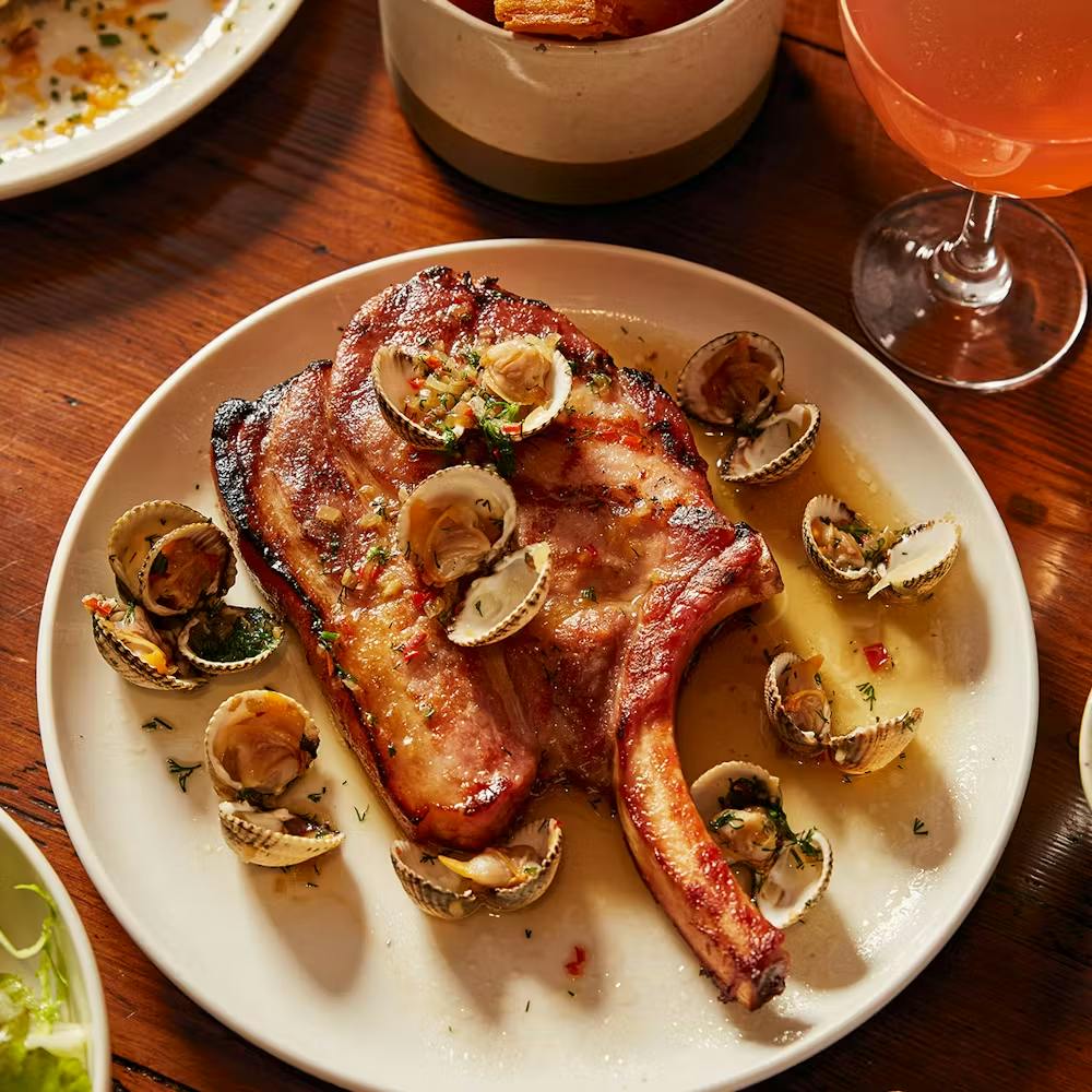 a plate of food on a table