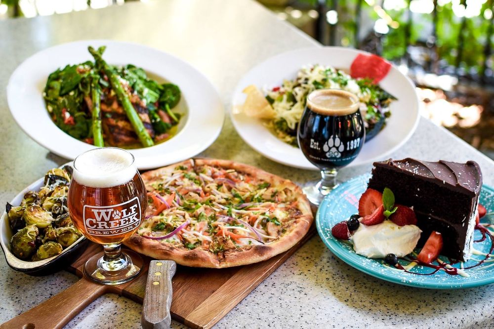 a plate of food on a table