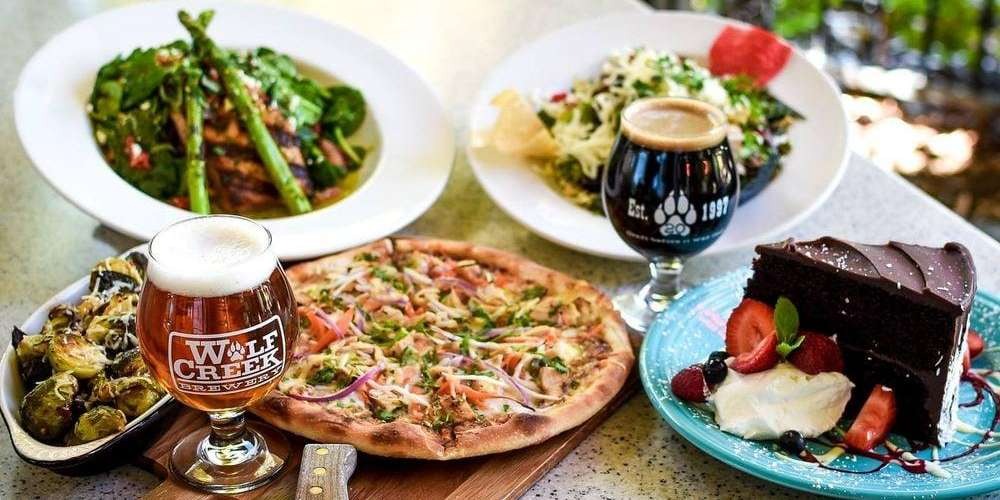 a plate of food on a table