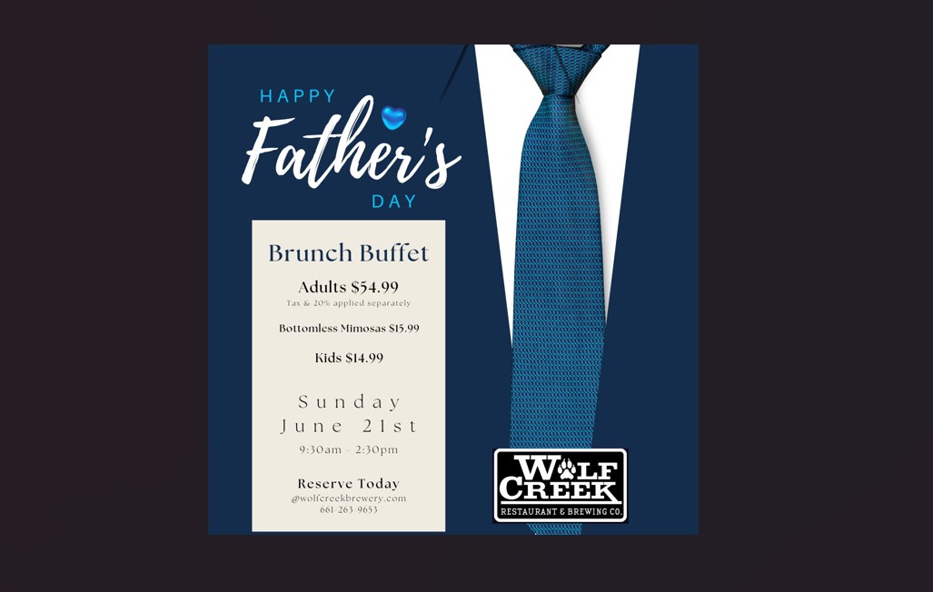 a blue tie and white text on a blue square