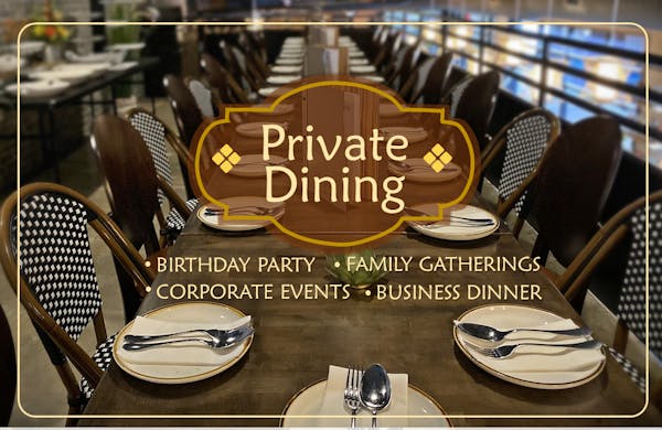 a table for private dining