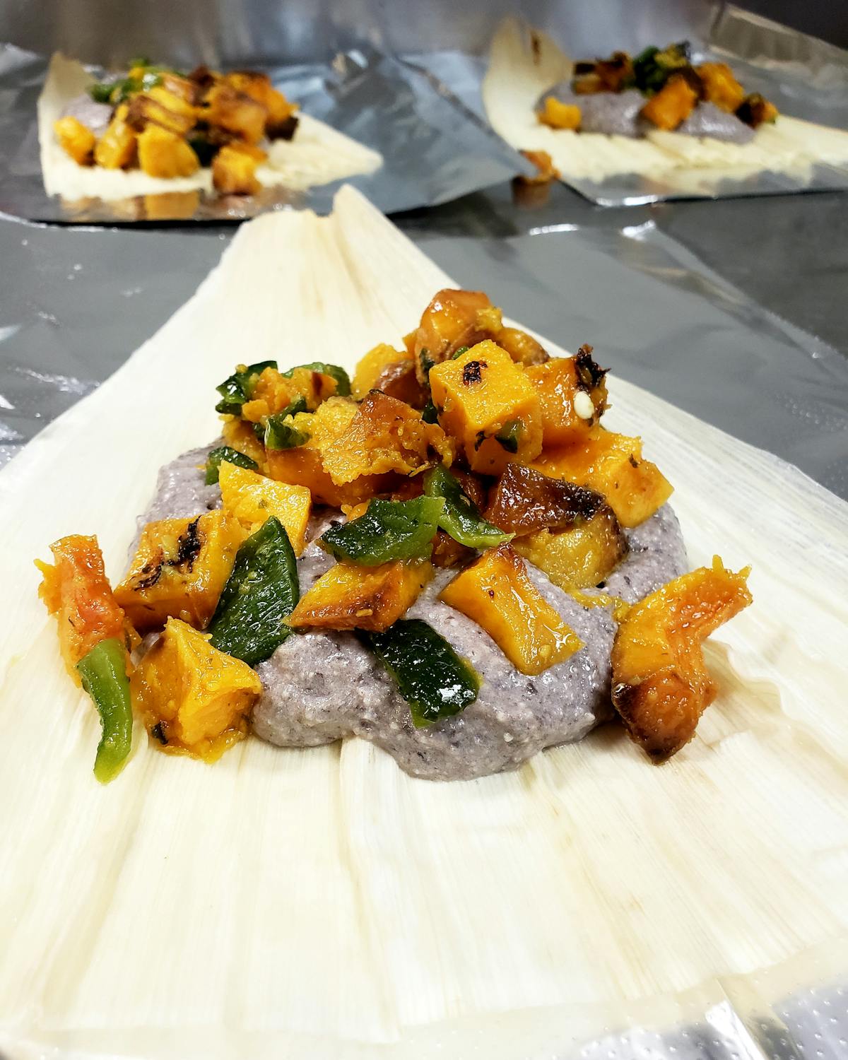 a plate of food on a table