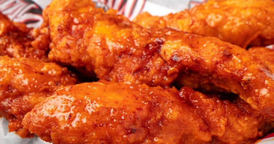 Close up of tenders available from our Panorama City chicken caterers.