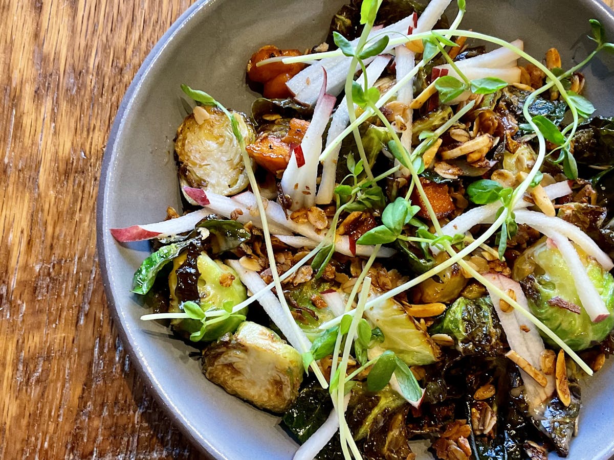 a bowl of food on a plate