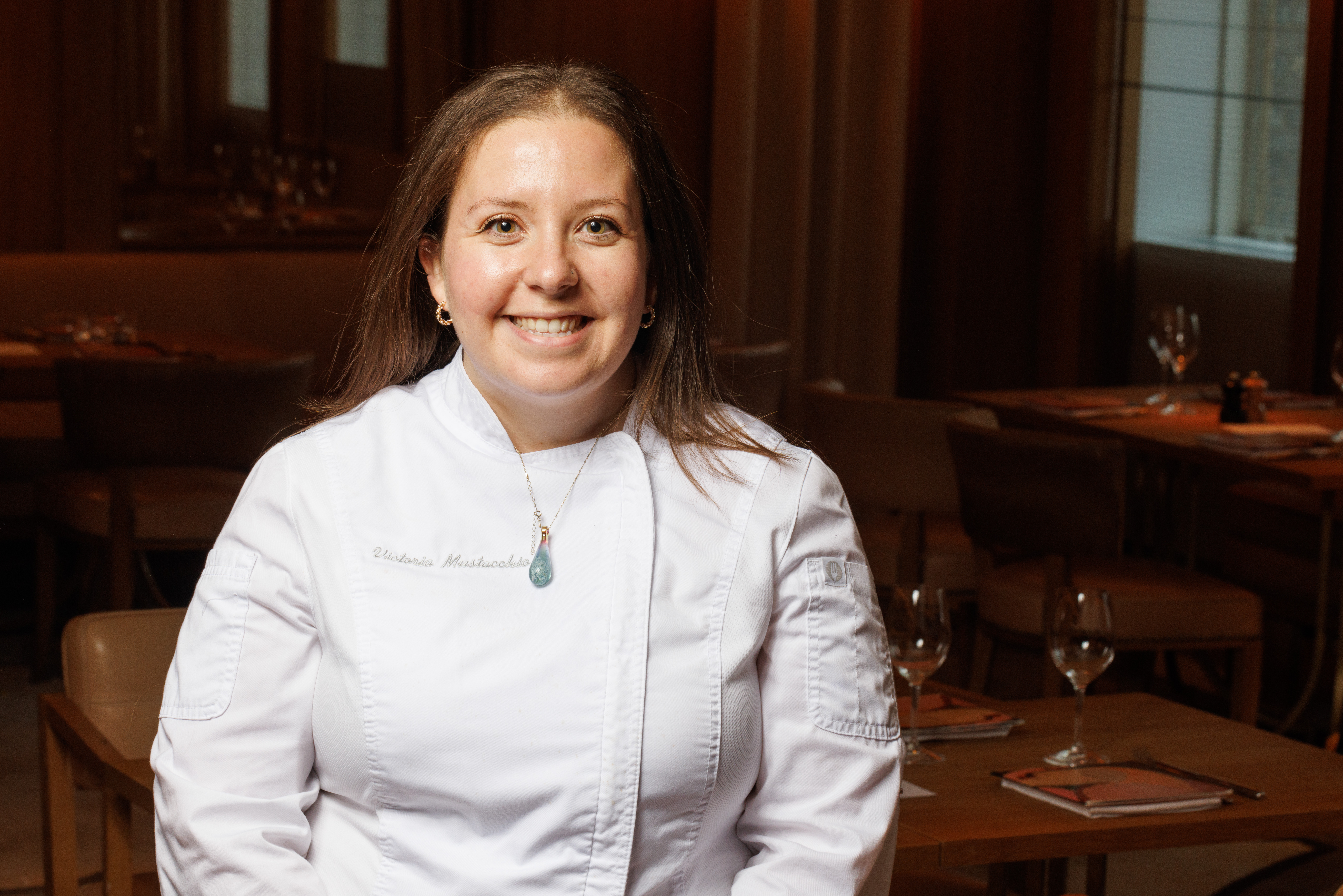 a woman smiling for the camera