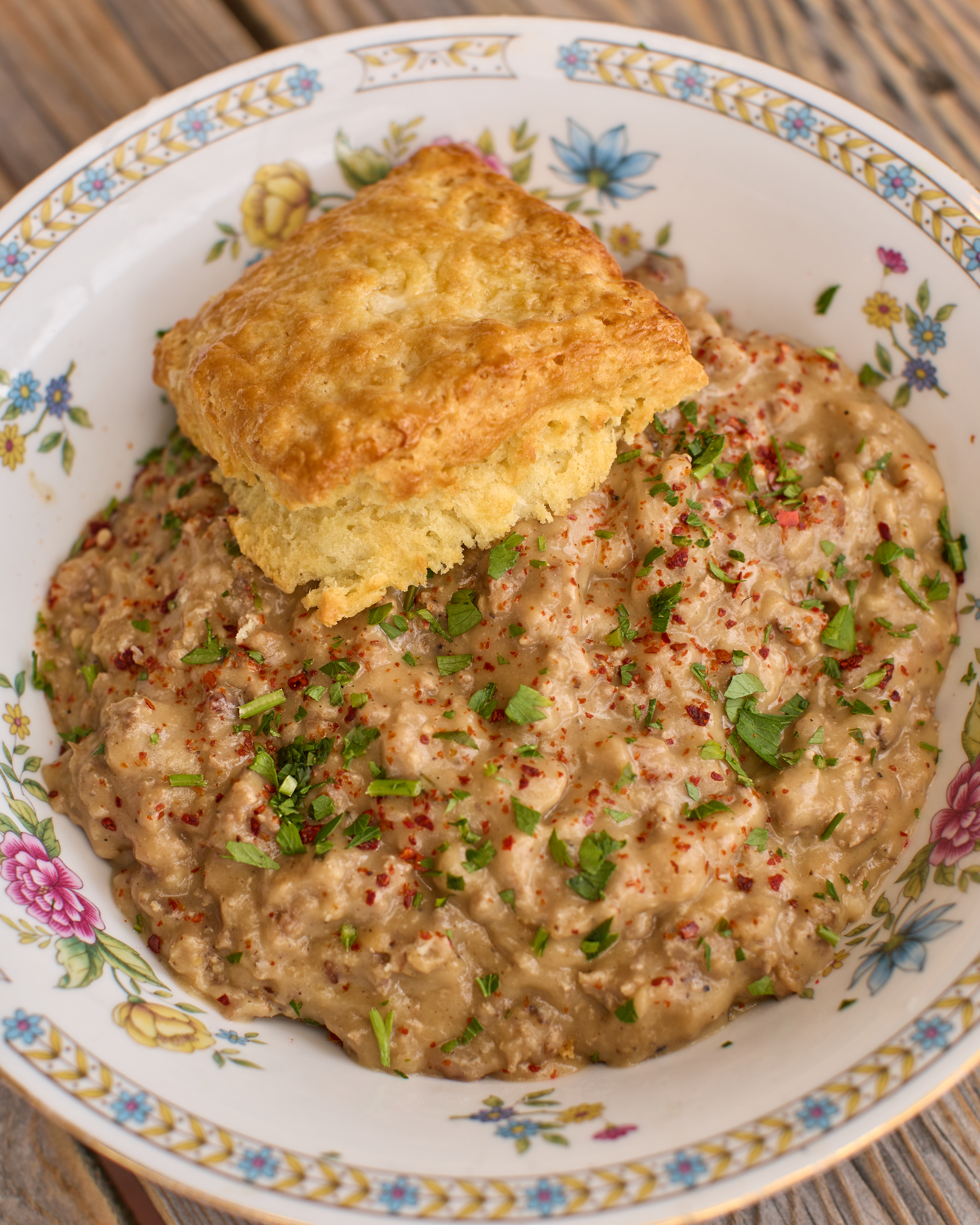 a plate of food on a table