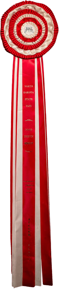 close up of an award