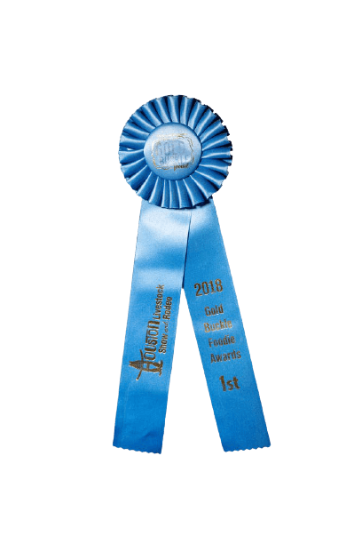 close up of an award