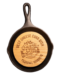 close up of an award