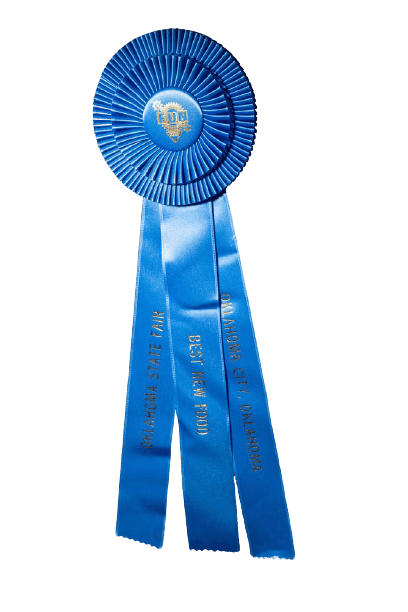 close up of an award