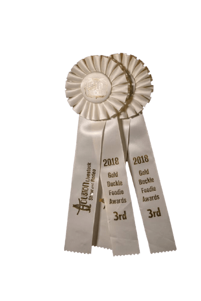 close up of an award