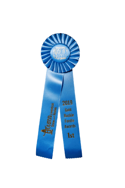 close up of an award