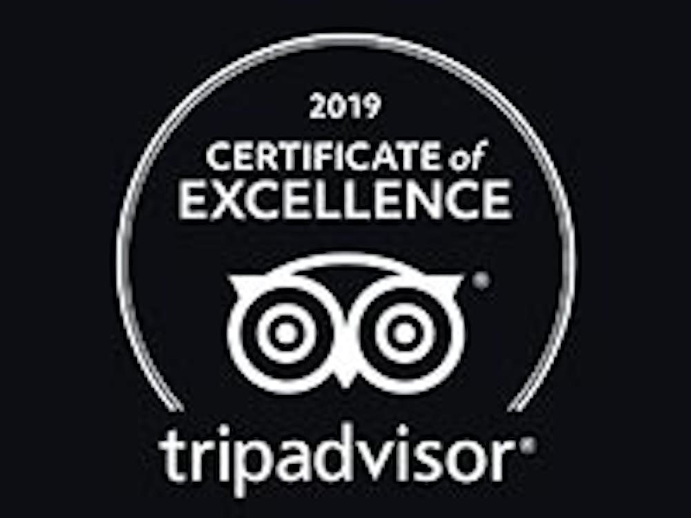 2019 certificate of Excellence Tripadvisor