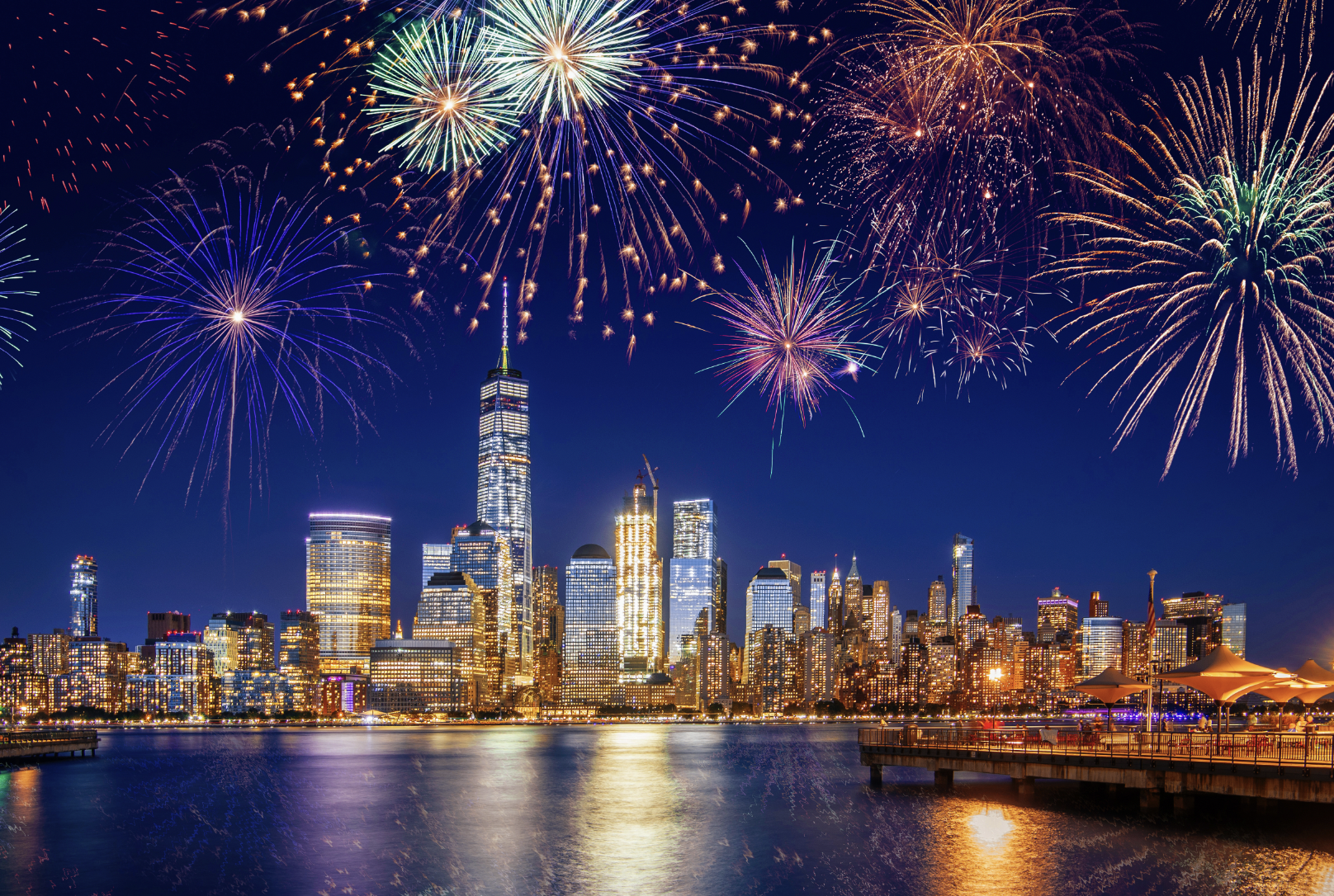Fourth of July celebration graphic for Mezze on the River