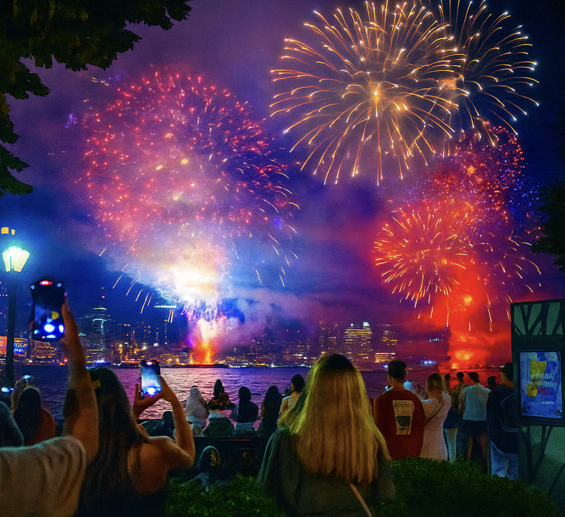 Mezze on the River Fourth of July waterfront dining promotion