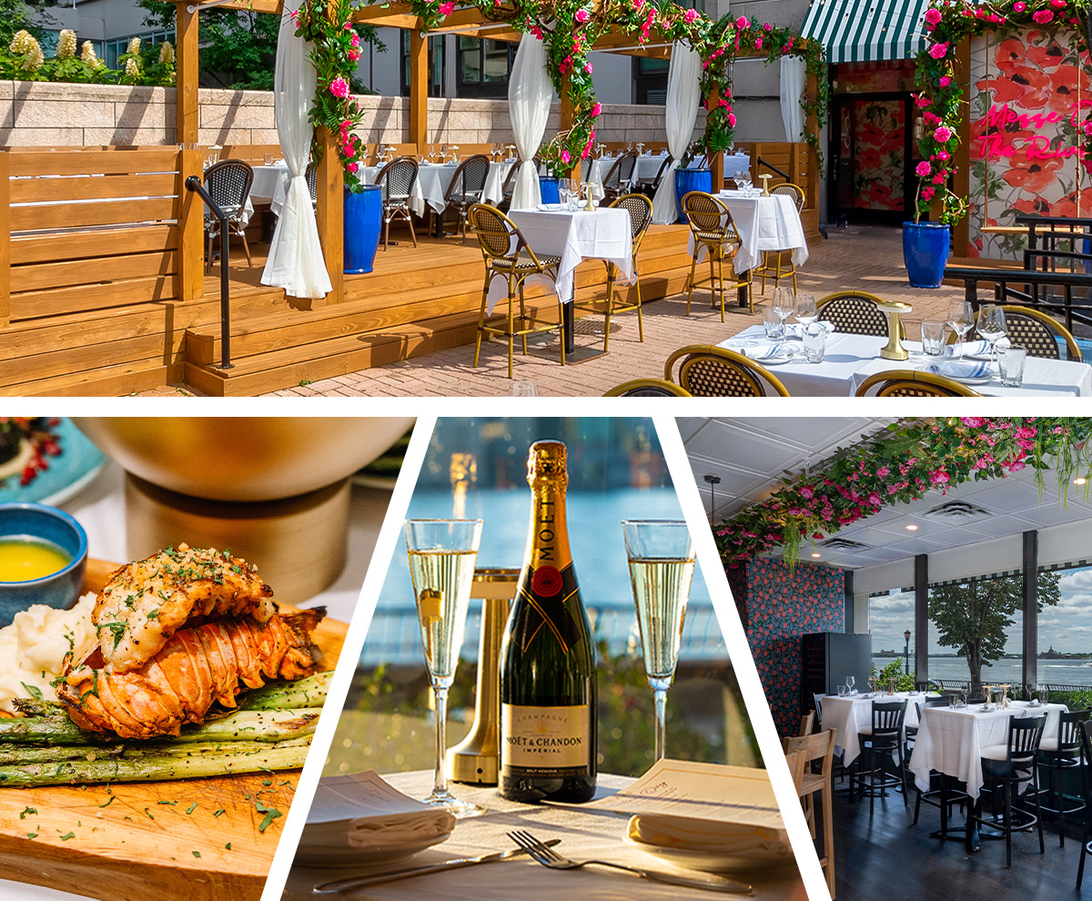 Moët on The Hudson waterfront dining experience
