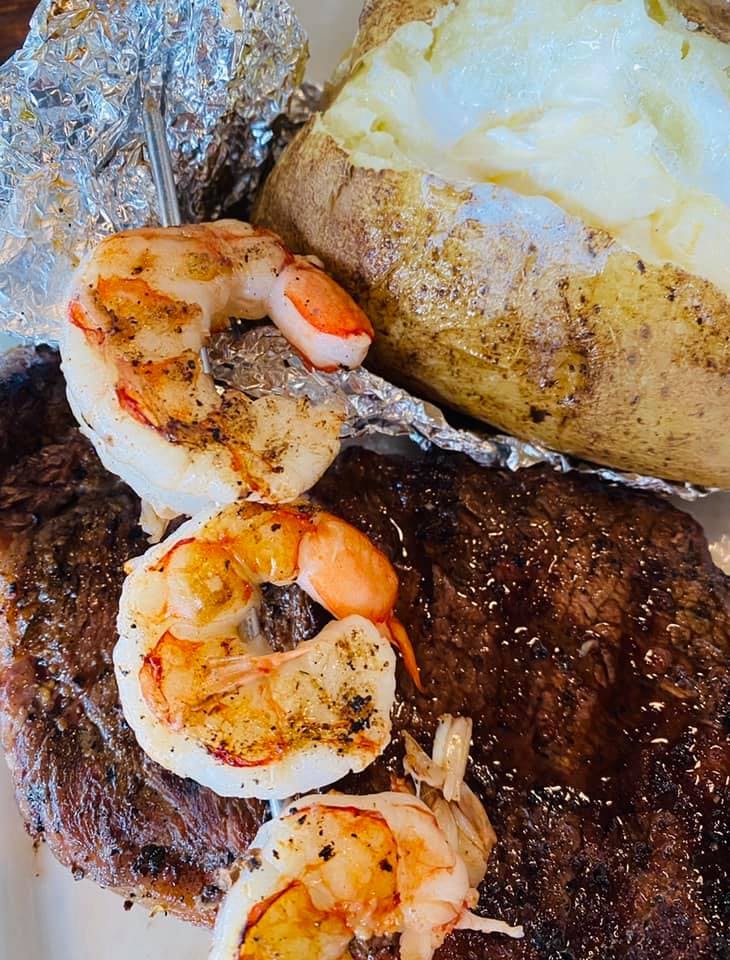 a close up of food