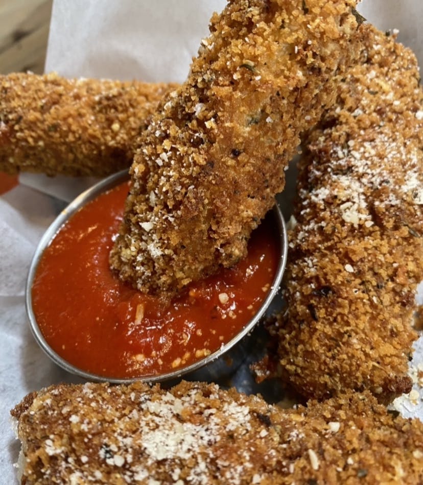 a close up of food on a plate