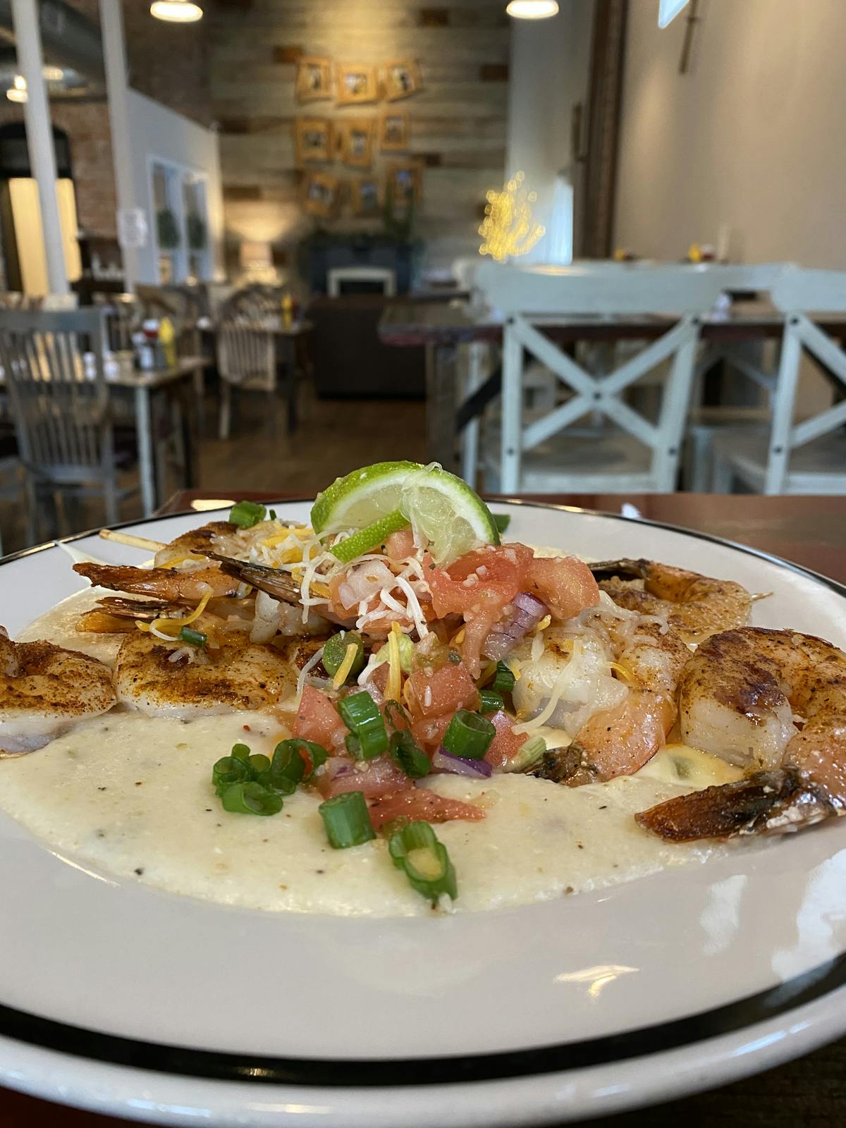 a plate of food on a table