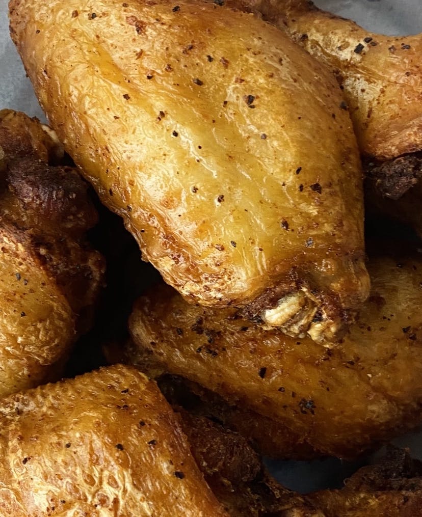 a close up of food