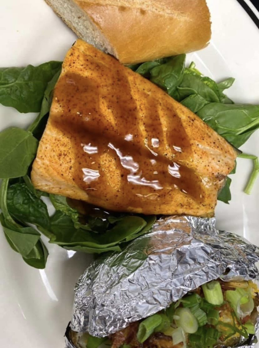 a close up of a sandwich on a plate