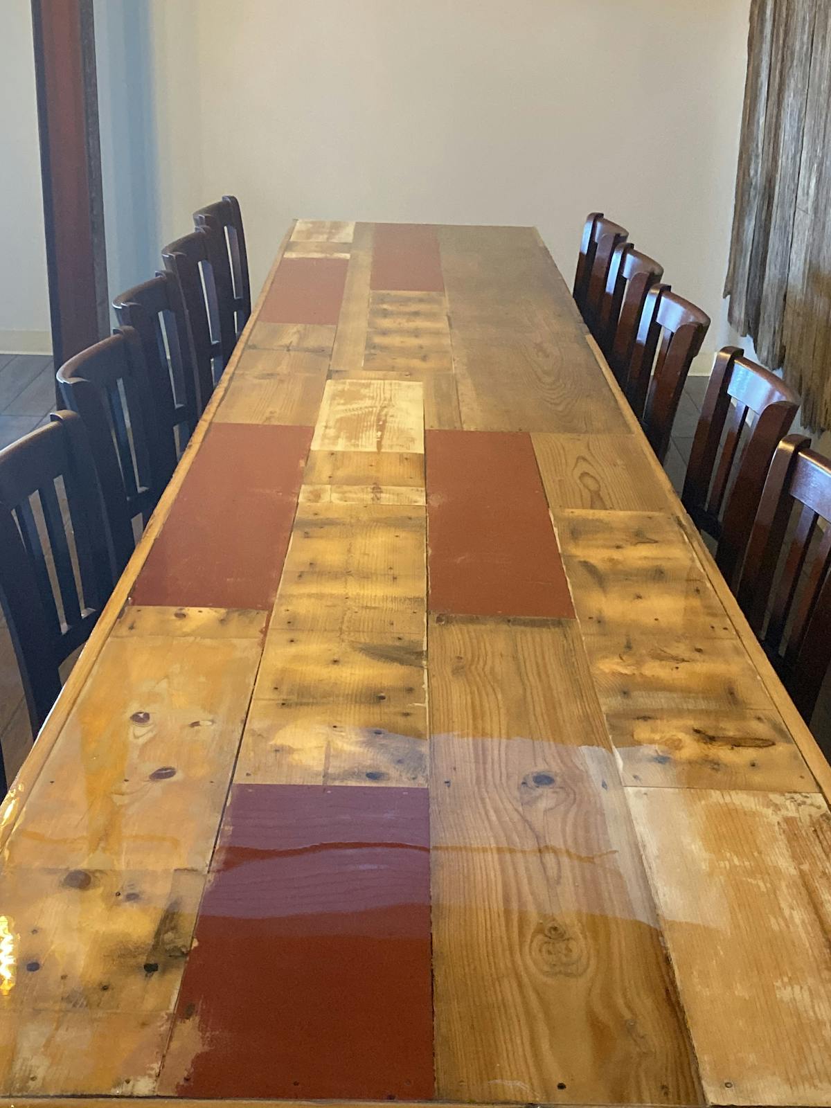 a dining room table