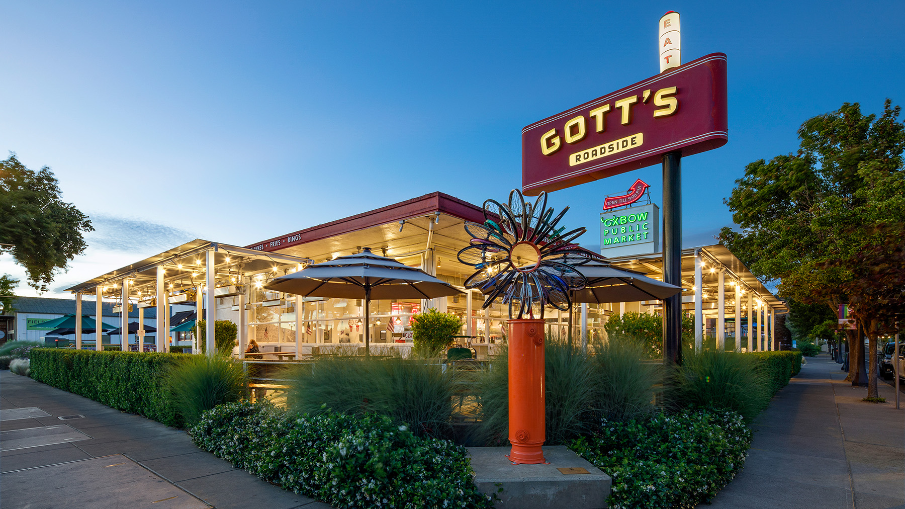 Gott's restaurant next to Oxbow Public Market