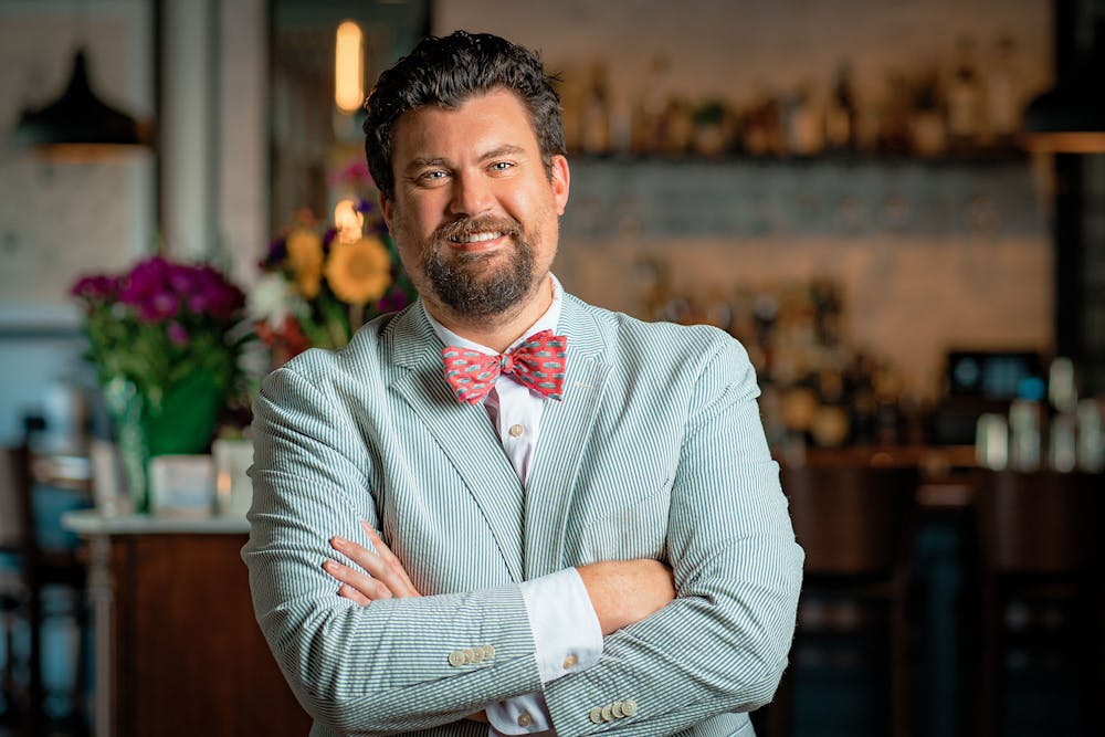 a man wearing a suit and tie