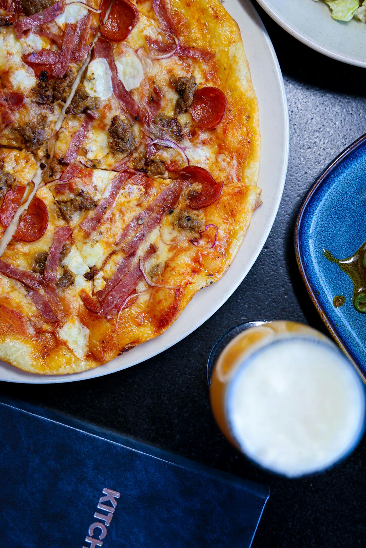 pizza and beer