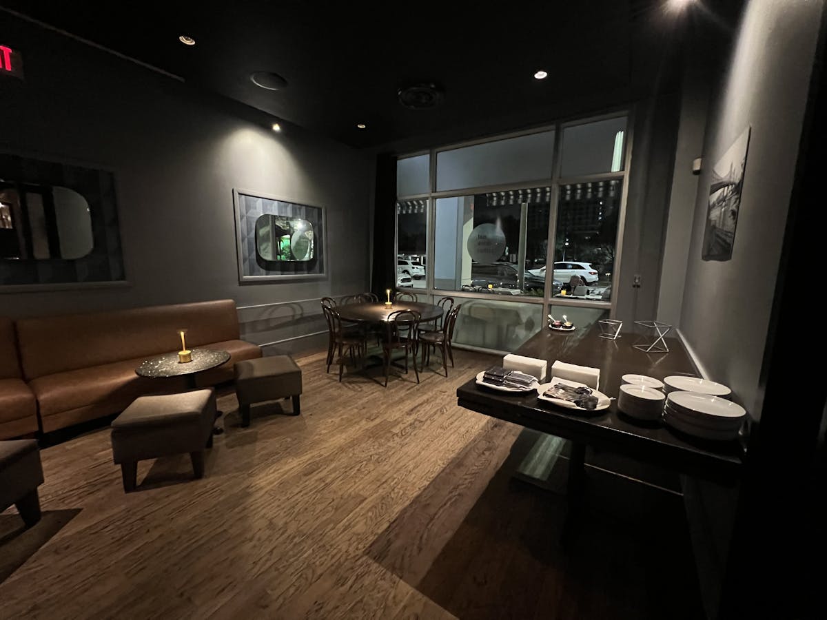 table and couches