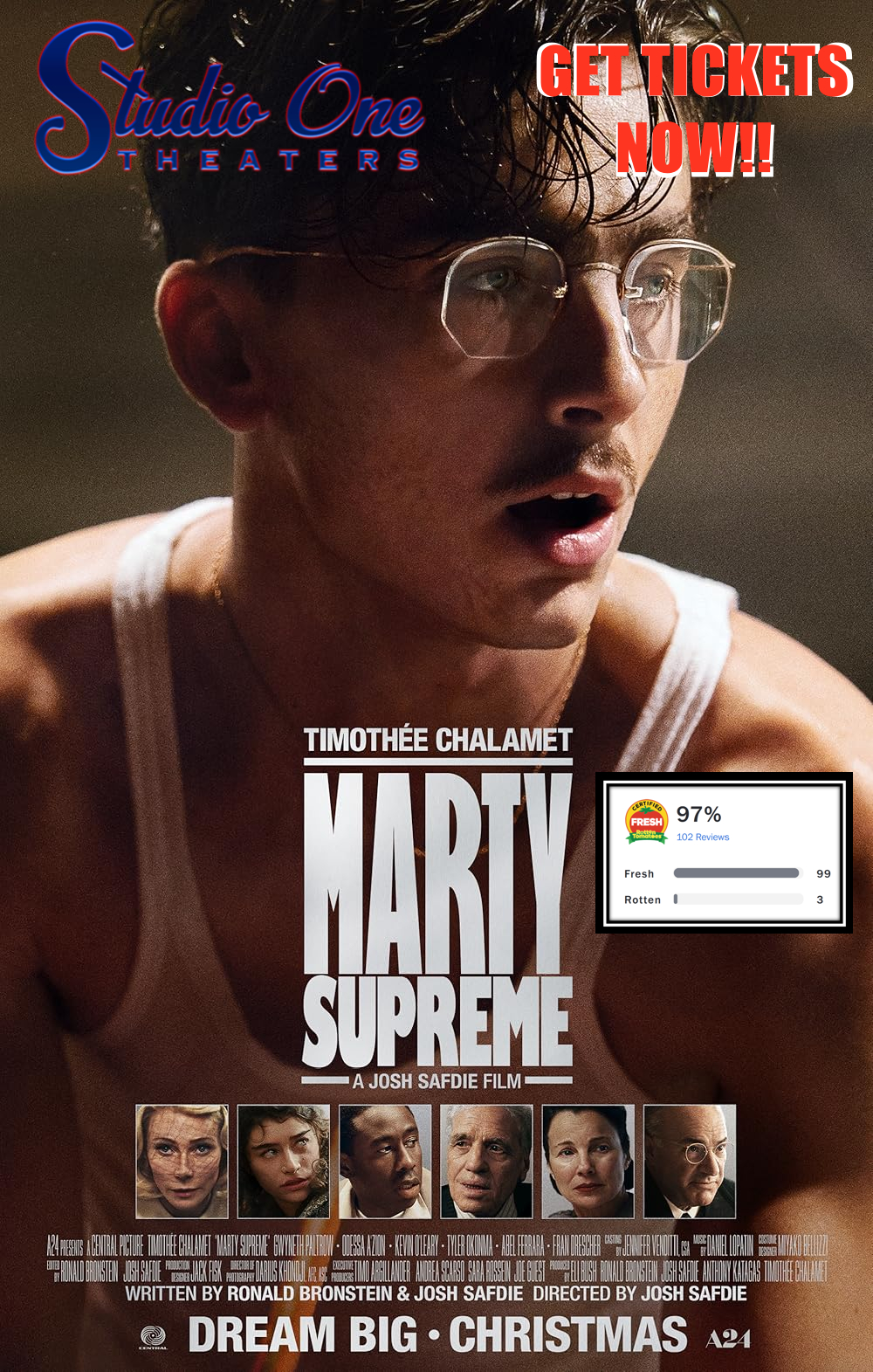 Gwyneth Paltrow, Tyler, The Creator, Abel Ferrara are posing for a picture