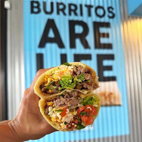 Burrito delivery near Rose Park, Long Beach CA provided by Blue Burro.