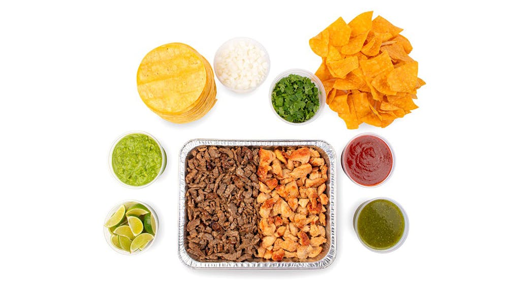 Mexican food prepared for taco catering near Channel Dr & Pacific Coast Hwy, Long Beach CA.