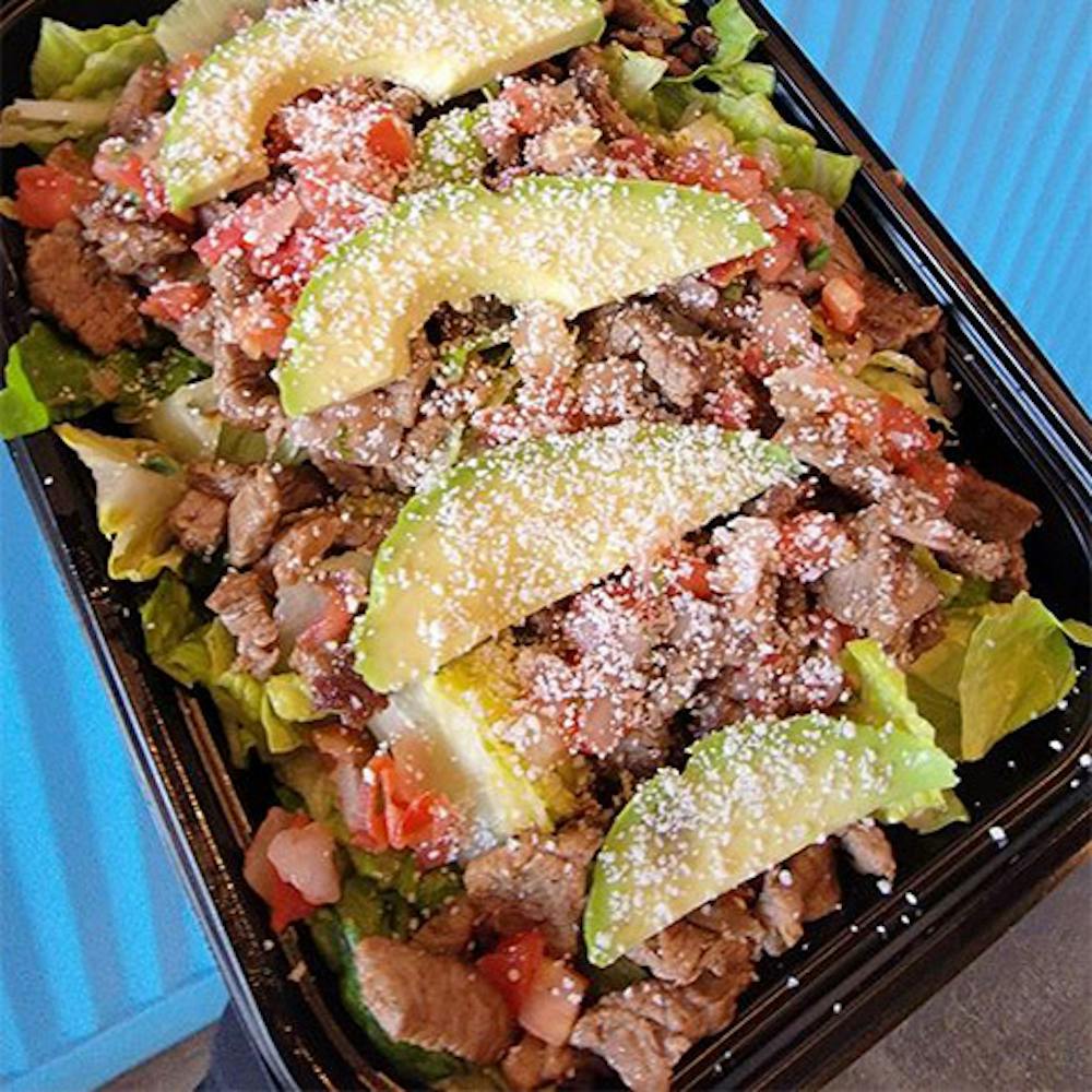 Mexican salad near Lincoln, Long Beach CA served by Blue Burro.