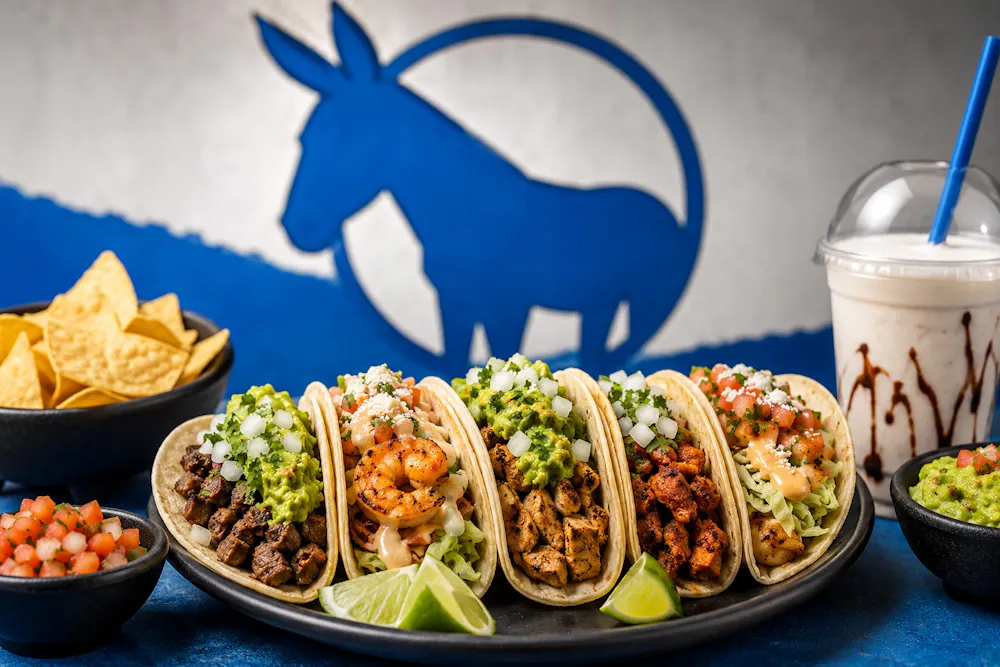 Vibrant Mexican taco spread in Pico Rivera Blue Burro