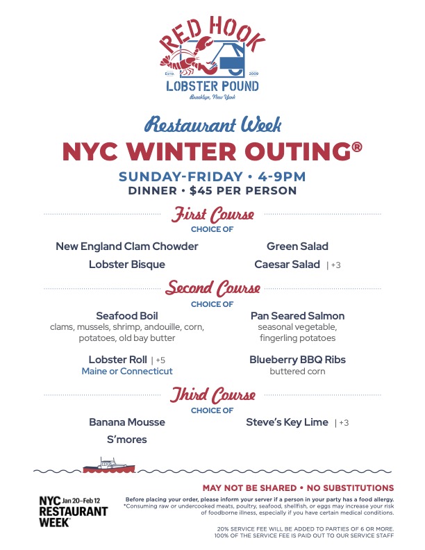 NYC Restaurant Week 2024 Lunch & Dinner Menus