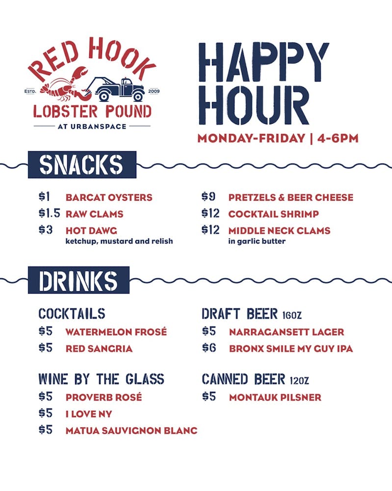 Urbanspace | Hours + Location | Red Hook Lobster Pound | Restaurant in New York