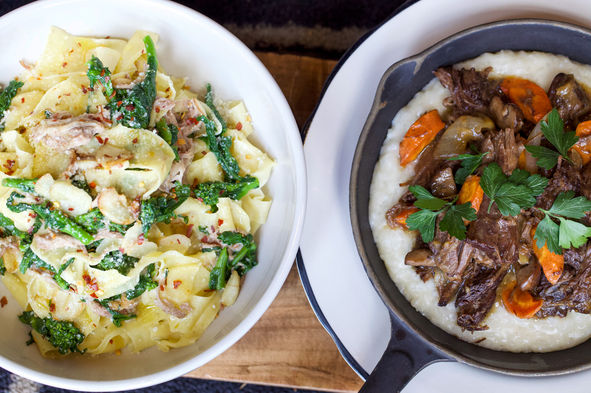 a bowl of food on a plate