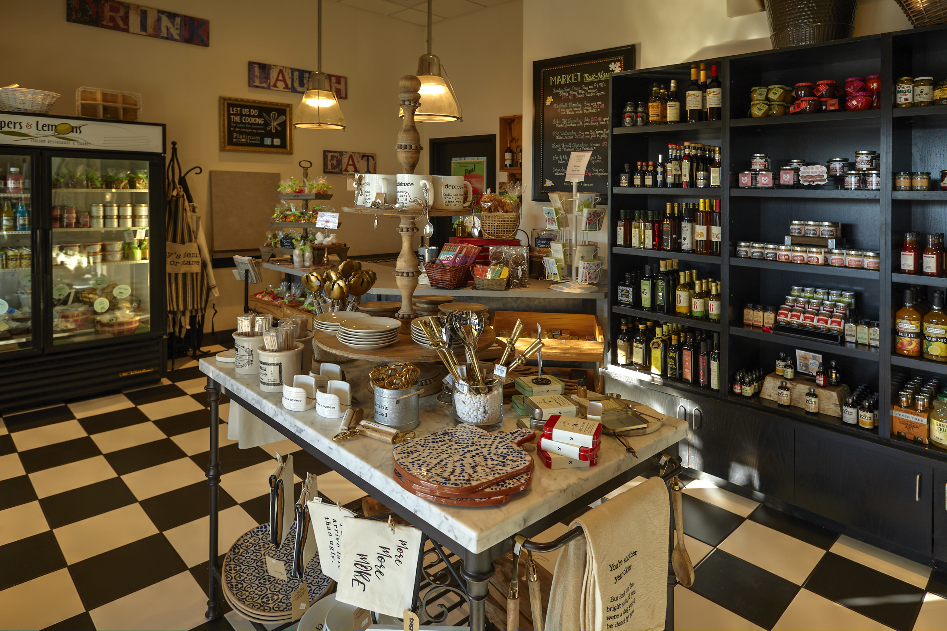 a store filled with lots of counter space