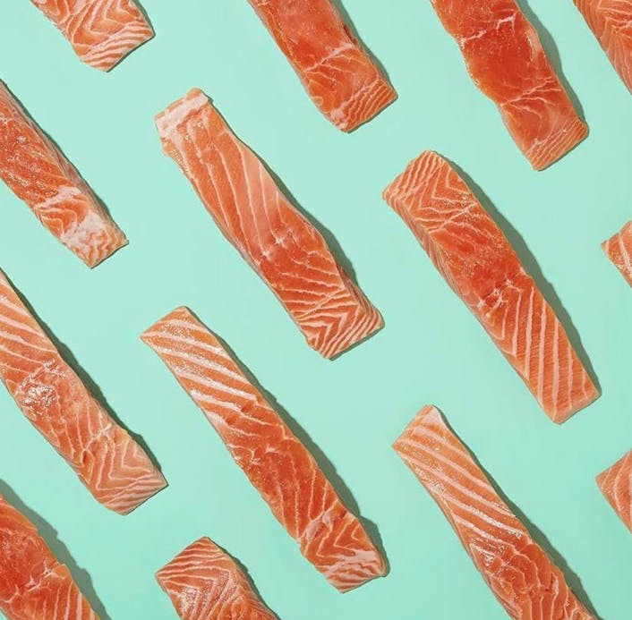 Background of fresh salmon