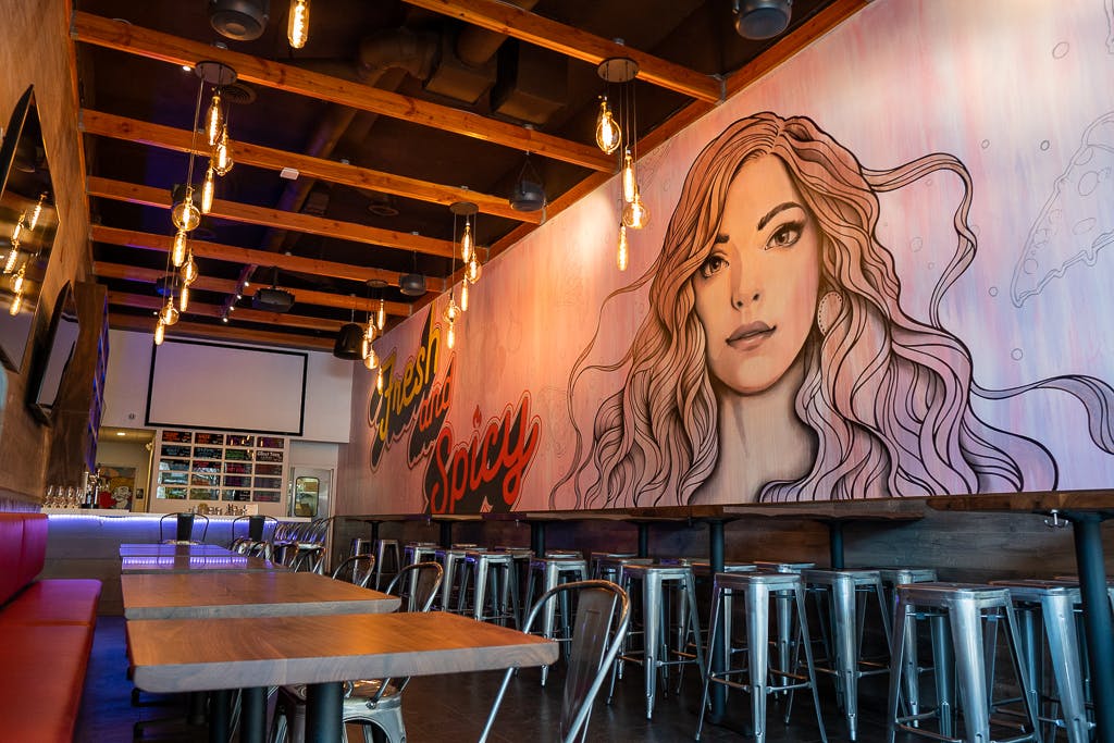 a restaurant's dining room