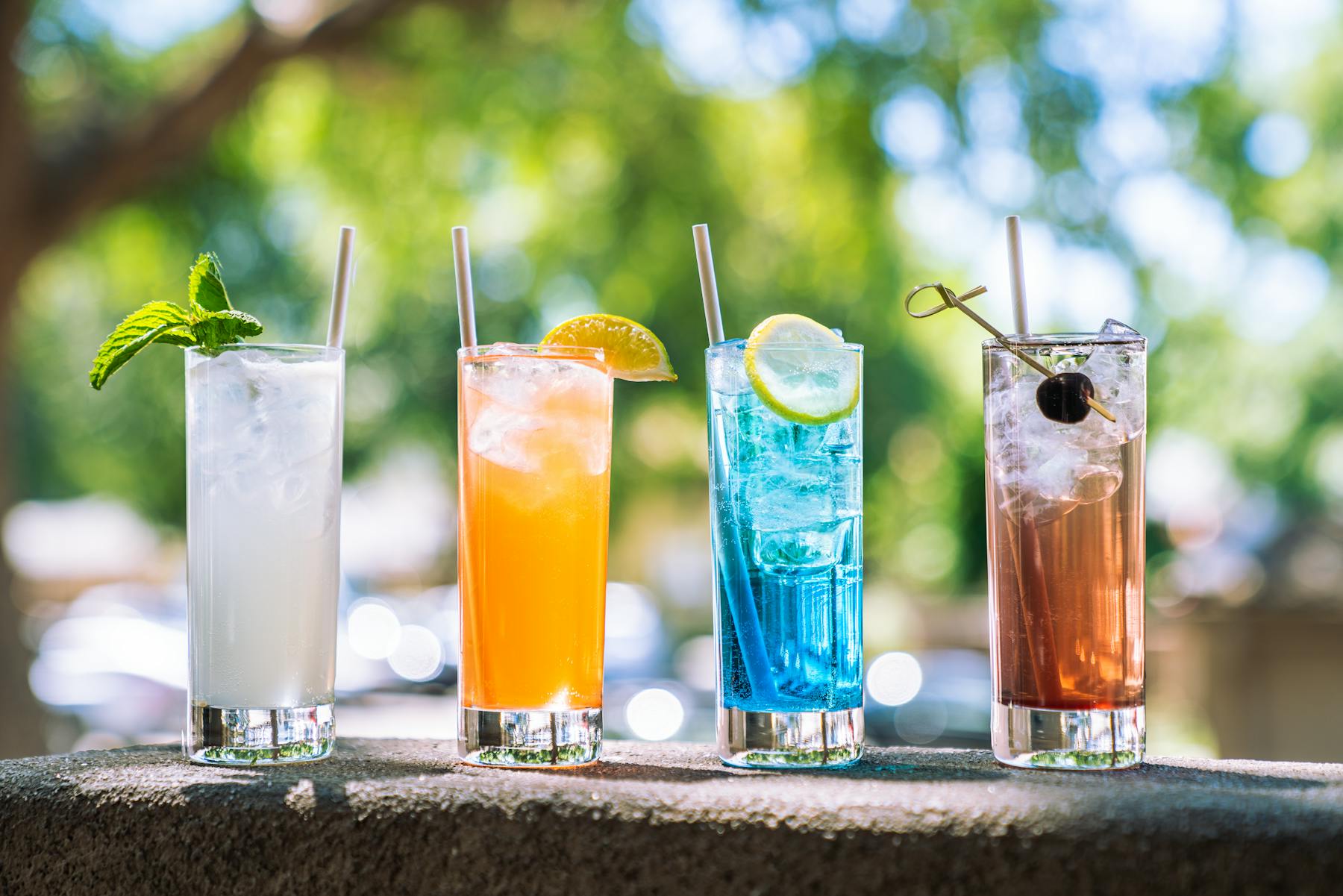 four cocktails