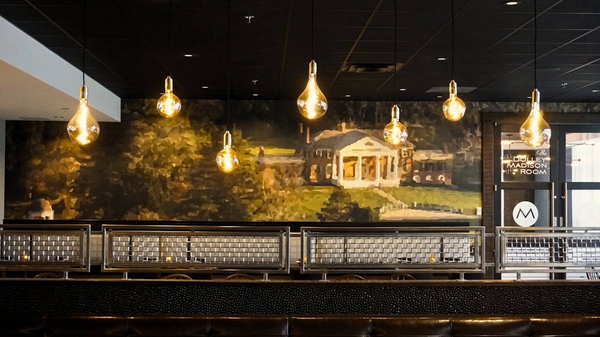a view of the mural at Monty's restaurant
