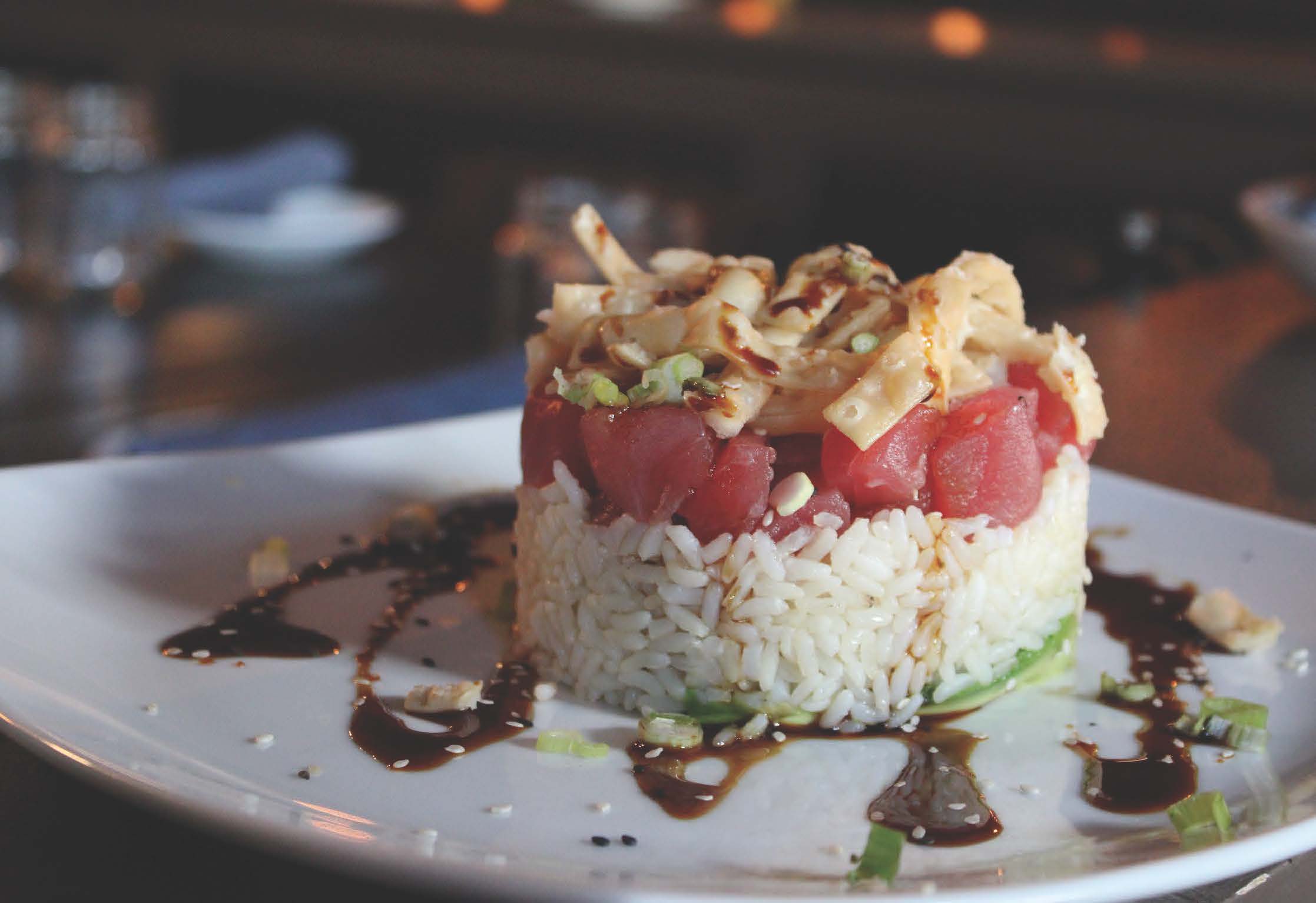 Sesame Tuna Stack