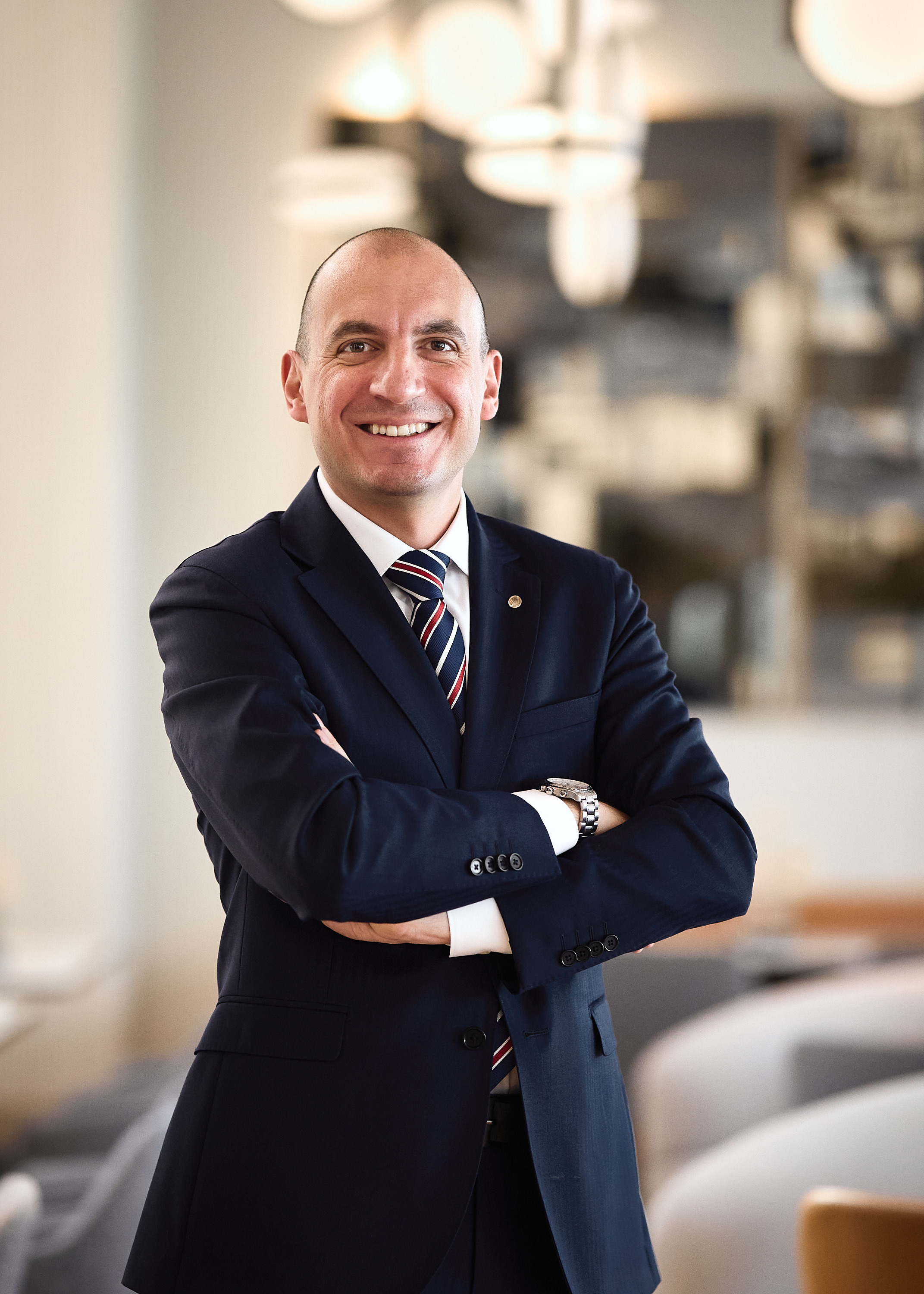 a person wearing a suit and tie