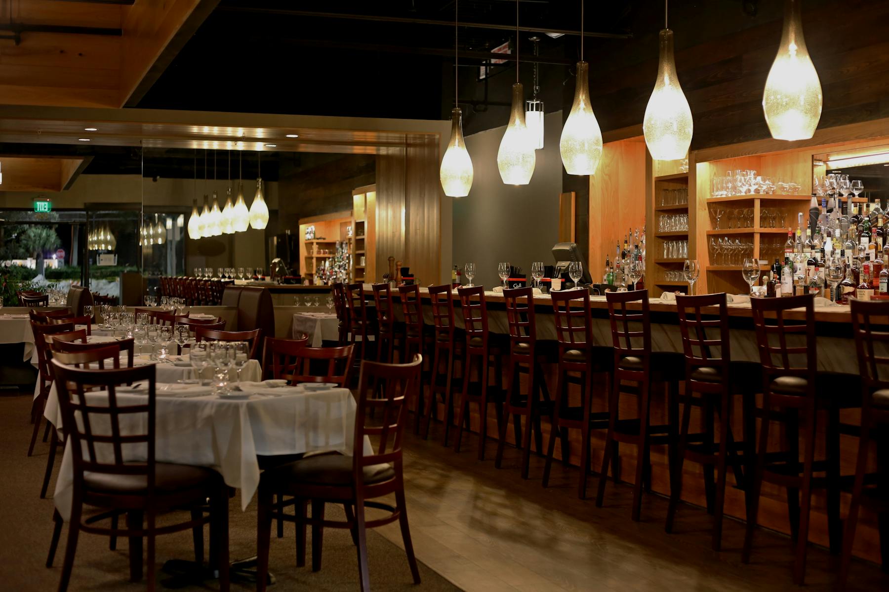 a dining room table