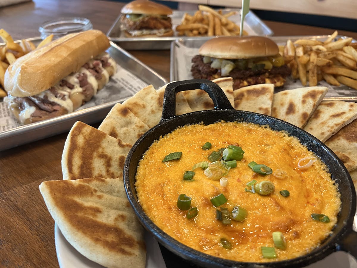 a close up of food on a table
