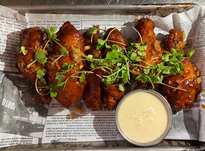 a bunch of food on a table